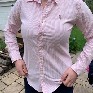 Pinstripe Ralph Lauren button down